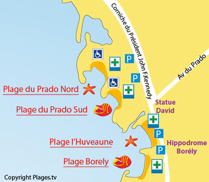 Casa Cacao Pres Plage Et Velodrome Марсилия Екстериор снимка
